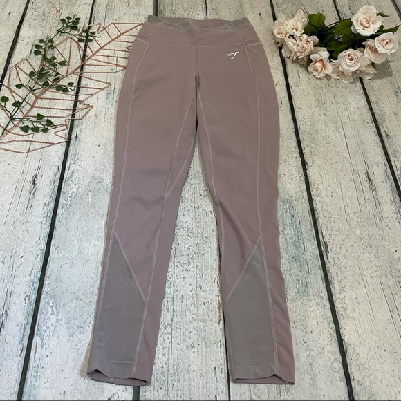 Gymshark small rose pink dreamy mesh leggings yoga active running pockets Womens - Picture 2 of 8